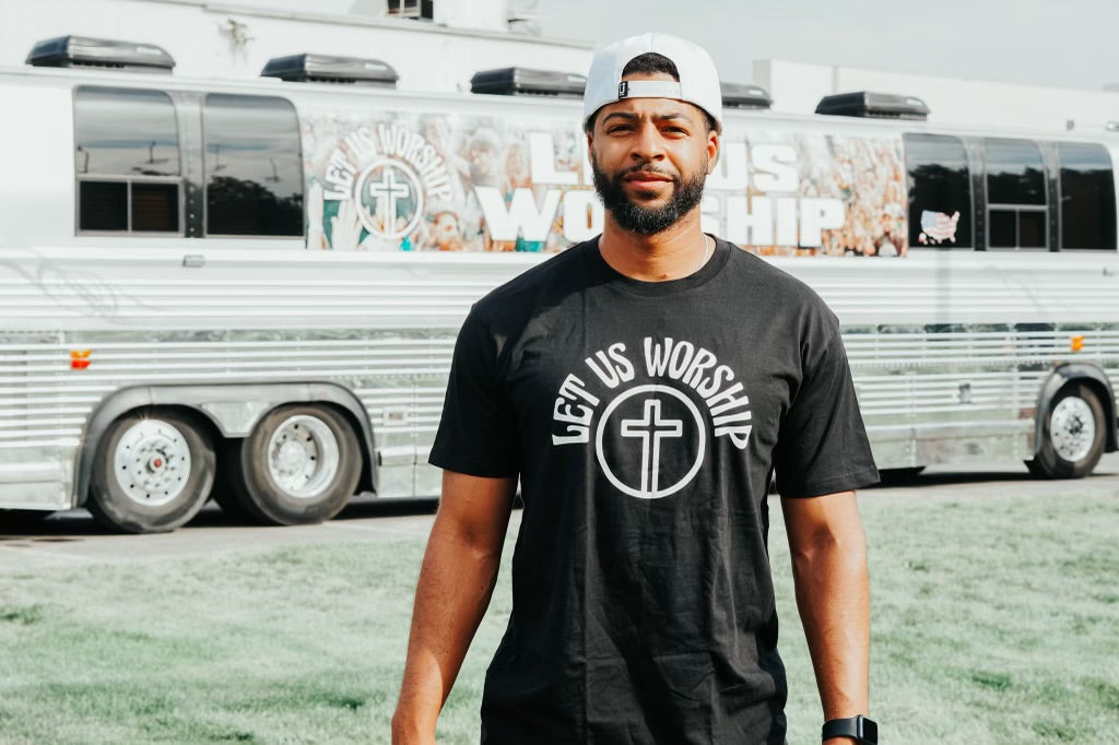 Let Us Worship Tee - Black