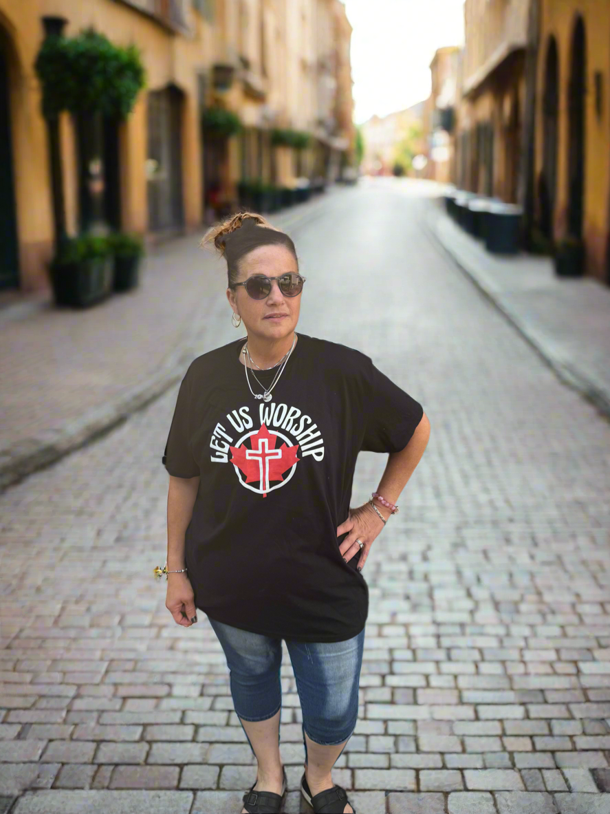 Canadian Let Us Worship Tee 🍁🇨🇦