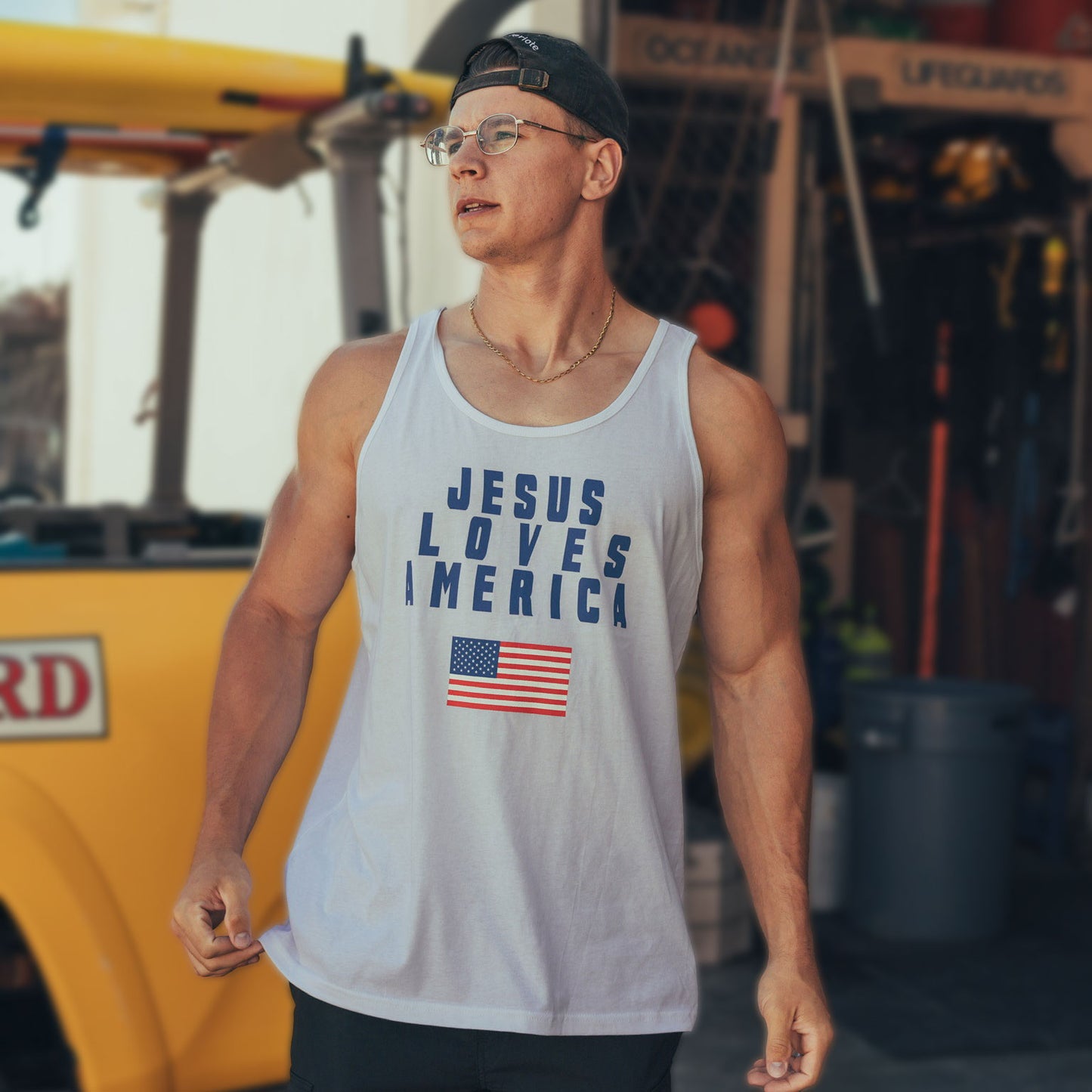 Jesus Loves America Tank Top