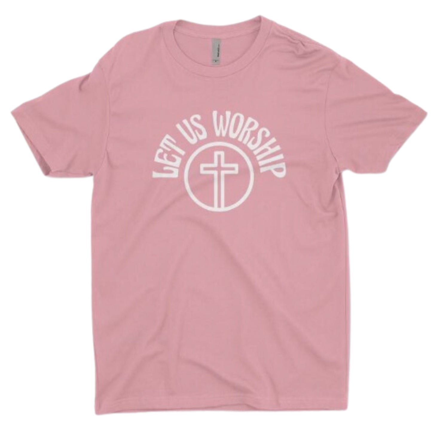 Let Us Worship Tee - Pink