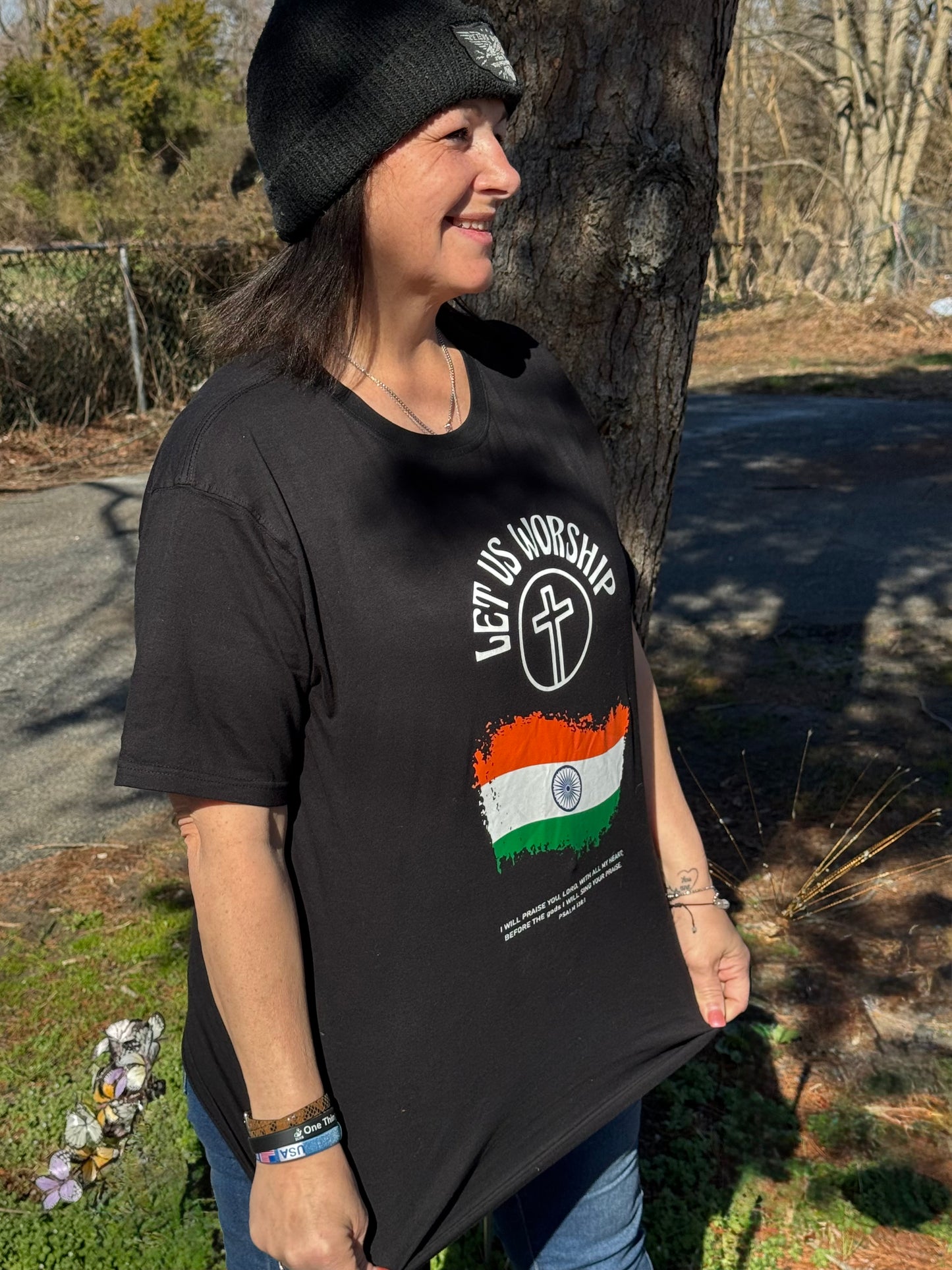 LIMITED EDITION HISTORIC LET US WORSHIP INDIA TEE PRINT