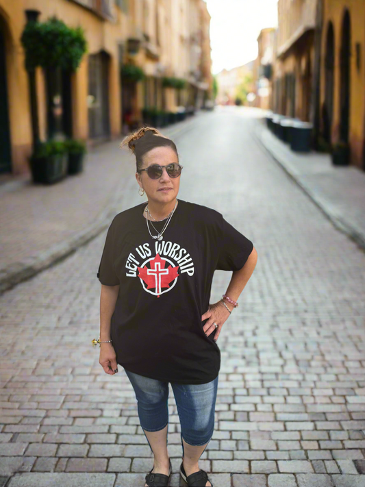 Canadian Let Us Worship Tee 🍁🇨🇦