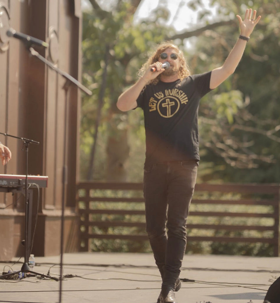 Let Us Worship Tee - Black