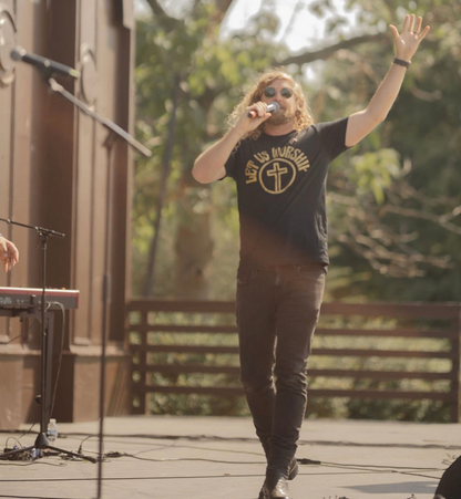 Let Us Worship Tee - Black